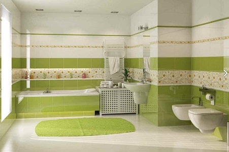 Укладка плитки в ванной комнате под ключ